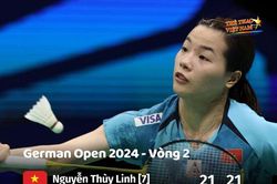 Nguyễn Thùy Linh vào vòng tứ kết giải cầu lông Đức mở rộng 2024