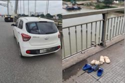Công an lập hồ sơ vụ người mẹ mang theo 3 con nhỏ lên cầu Đông Trù rồi để lại thư tuyệt mệnh dọa chồng