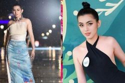 Người đẹp top 15 hoa hậu đường nhập ngũ, mặc đơn giản cũng đủ tôn dáng