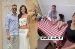 Minh Tú để bạn trai ngoại quốc gặp mẹ ruột, trò chuyện ra sao khi bất đồng ngôn ngữ?