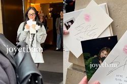 Fan mê mẩn lá thư viết tay niêm phong bằng nụ hôn của Han So Hee