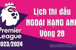 Lịch thi đấu Ngoại hạng Anh vòng 28 mùa giải 2023/24: MU vs Everton, Arsenal vs Brentford, Liverpool vs Man City