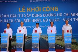 Khởi công dự án đường Hồ Chí Minh đoạn đi qua Kiên Giang