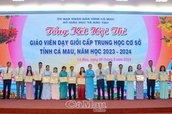 Công nhận 122 giáo viên dạy giỏi cấp THCS
