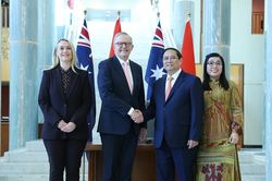 Lễ đón Thủ tướng Phạm Minh Chính thăm chính thức Australia