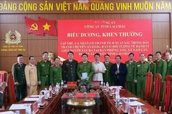 Lai Châu: Khen thưởng lực lượng phá nhanh vụ án giết người ở Tân Uyên