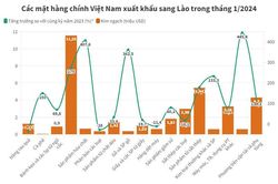Xăng dầu là mặt hàng xuất khẩu lớn nhất của Việt Nam sang Lào