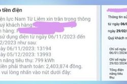 Khách hàng phản ánh số điện sử dụng tăng cao: EVNHANOI sẽ đến tận nhà kiểm tra công tơ điện