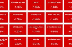 Ồ ạt chốt lời cổ phiếu ngân hàng, VN-Index mất hơn 20 điểm