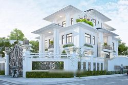 Mẫu nhà lô góc 2 mặt tiền được thiết kế đẹp, nhiều người yêu thích