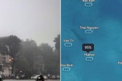 Miền Bắc lạnh nốt ngày đầu tuần rồi bắt đầu đợt nồm ẩm mới, có nơi đạt độ ẩm 100%