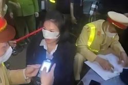 Nữ tài xế vi phạm nồng độ cồn ở Trần Cung bị xử phạt 35 triệu đồng