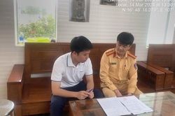 Xử phạt lái xe ô tô vượt ẩu trên cao tốc Cam Lộ - La Sơn