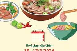 Festival Phở 2024: Nhiều hoạt động tôn vinh ẩm thực truyền thống