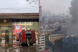 Kịp thời khống chế đám cháy tại trường THCS Văn Quán, quận Hà Đông