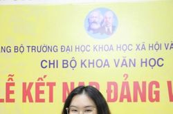 Nữ sinh USSH với hành trình phấn đấu được đứng trong hàng ngũ của Đảng Cộng Sản Việt Nam