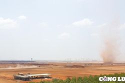 ACV nêu nguyên nhân chính dẫn đến phát tán bụi ở sân bay Long Thành là do mặt bằng rộng và trống trải