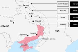 Vũ khí tầm xa Ukraine sẽ vươn đến đâu nếu đặt gần biên giới Nga?