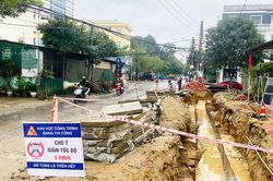 Nâng cấp đường Hải Thượng Lãn Ông (TP. Vinh): Giải phóng mặt bằng đến đâu, thi công đến đó