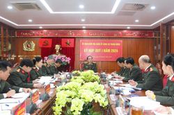 Thứ trưởng Trần Quốc Tỏ chủ trì Kỳ họp Quý I Ủy ban Kiểm tra Đảng ủy Công an Trung ương