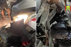 Taxi mất lái vượt đèn đỏ, đâm hai người nguy kịch