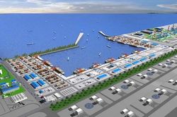 Thi công cảng nước sâu Mỹ Thủy sau 4 năm khởi công