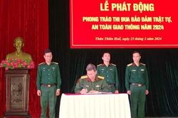 Phát động thi đua bảo đảm trật tự an toàn giao thông