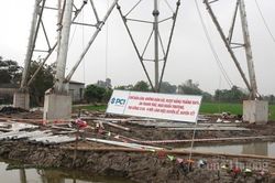 Đường dây 500kV mạch 3: Gói thầu đầu tiên hoàn thiện đúc móng