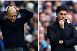 Guardiola 'giương cờ trắng' trong cuộc đua vô địch, Arteta không hài lòng với 1 điểm
