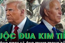 Cuộc đua kim tiền đầy gay cấn của ông Biden và ông Trump trong bầu cử Mỹ 2024
