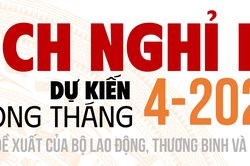 Người lao động có thể nghỉ 5 ngày liên tục trong dịp lễ 30-4