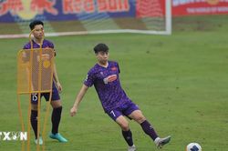 Đội tuyển U23 Việt Nam tập luyện chuẩn bị cho Vòng Chung kết U23 châu Á 2024