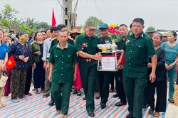 Đón nhận, truy điệu và an táng hài cốt liệt sỹ về đất mẹ Nghĩa Đàn