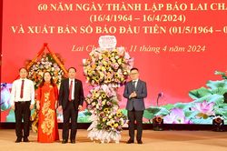 Báo Lai Châu kỷ niệm 60 năm thành lập và xuất bản số báo đầu tiên