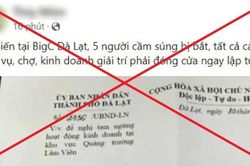 Công an tỉnh Lâm Đồng làm việc với người tung tin '5 người cầm súng bị bắt…'
