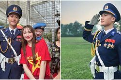 Danh tính trai đẹp 'gây sốt' cùng Hòa Minzy tại Lễ diễu binh kỉ niệm 70 năm Chiến thắng Điện Biên Phủ
