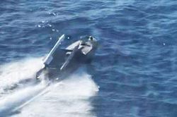 Dù gắn hai tên lửa đối không R-73, USV Ukraine vẫn bị trực thăng Nga tiêu diệt