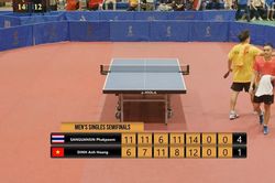 Bóng bàn Việt Nam chỉ còn 1 hy vọng dự Olympic khi Đinh Anh Hoàng dừng chân ở bán kết