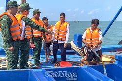 Cà Mau: Giữ vững an ninh trật tự biên giới biển