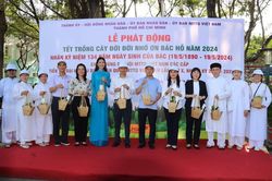 Hoa hậu Môi trường thế giới 2023 Nguyễn Thanh Hà tham gia phát động 'Tết trồng cây đời đời nhớ ơn Bác Hồ'