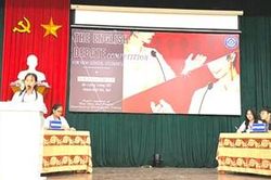 Chung kết cuộc thi tranh biện tiếng Anh trung học phổ thông cấp tỉnh
