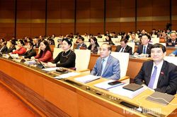 Đoàn ĐBQH tỉnh tham dự phiên khai mạc kỳ họp thứ 7, Quốc hội khóa XV