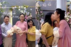 Phương Oanh bật khóc vì món quà chồng chuẩn bị khi bế con sơ sinh từ viện về