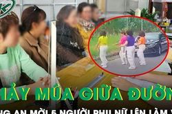 Nhóm phụ nữ nhảy múa trước đầu ô tô ở Đà Lạt bị công an mời lên làm việc