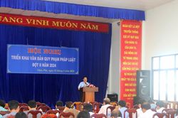 Huyện Châu Phú (An Giang) triển khai văn bản quy phạm pháp luật đợt 2/2024