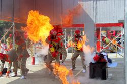 Đội Hưng Nguyên giành giải Nhất Hội thi nghiệp vụ chữa cháy và cứu nạn, cứu hộ tỉnh Nghệ An năm 2024