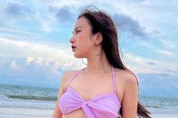 Con gái NSND Trần Nhượng có làn da trắng mịn màng, mặc gì cũng đẹp