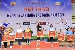 BIDV giành giải nhất toàn đoàn Hội thao ngành Ngân hàng tỉnh