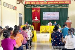 Đối thoại chính sách với hội viên phụ nữ xã Tân Mỹ
