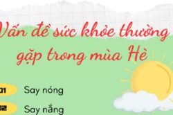 Vấn đề sức khỏe thường gặp trong mùa hè và cách xử trí